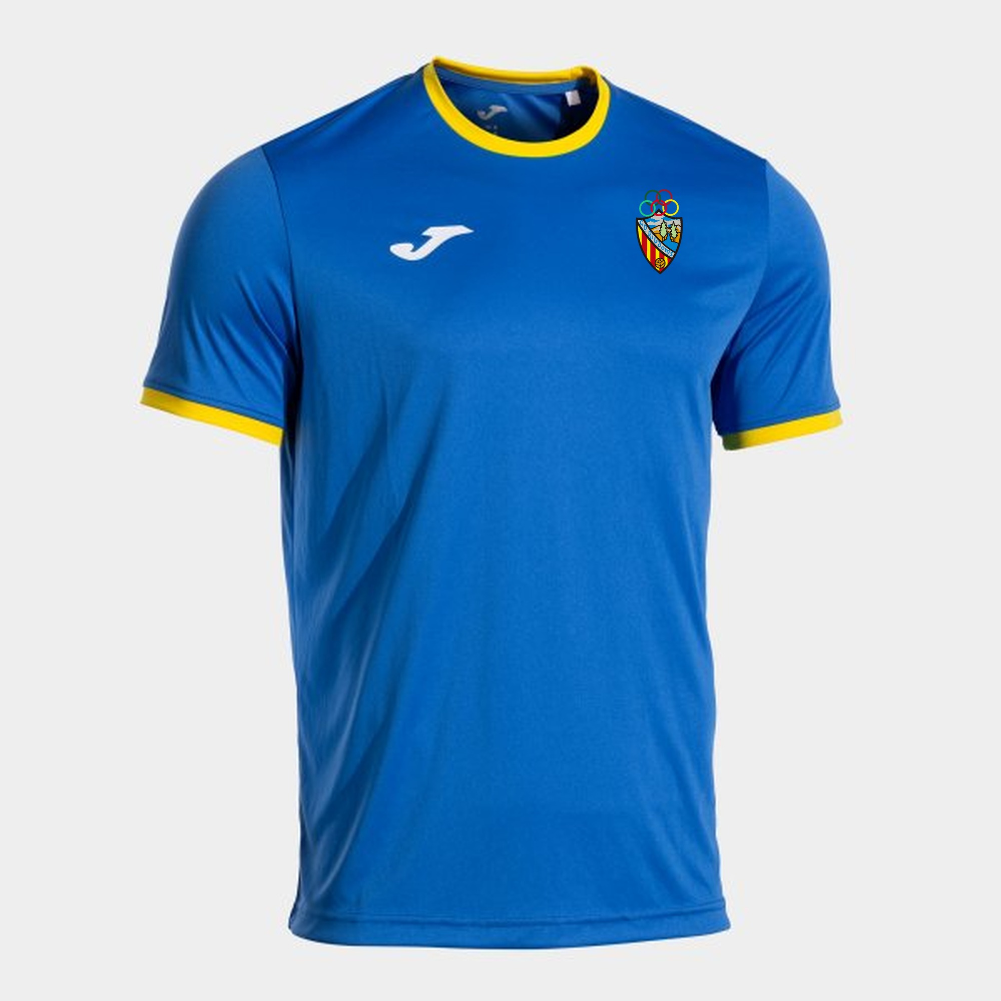Camiseta manga corta hombre Combi Premium royal amarillo