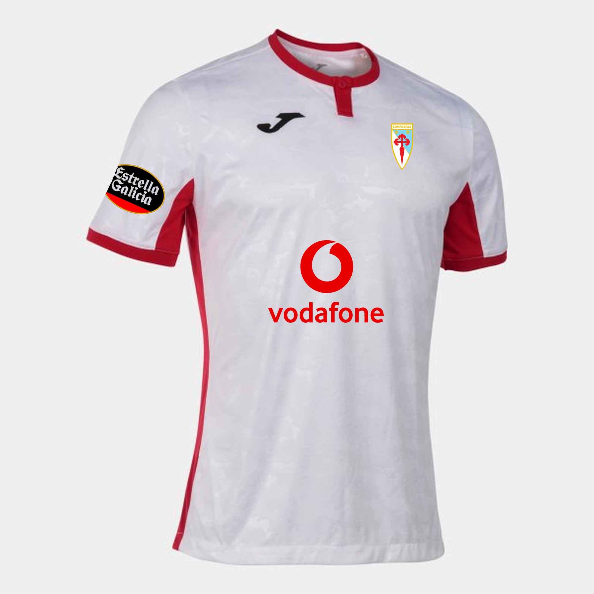 Camiseta manga corta hombre Toletum II blanco rojo