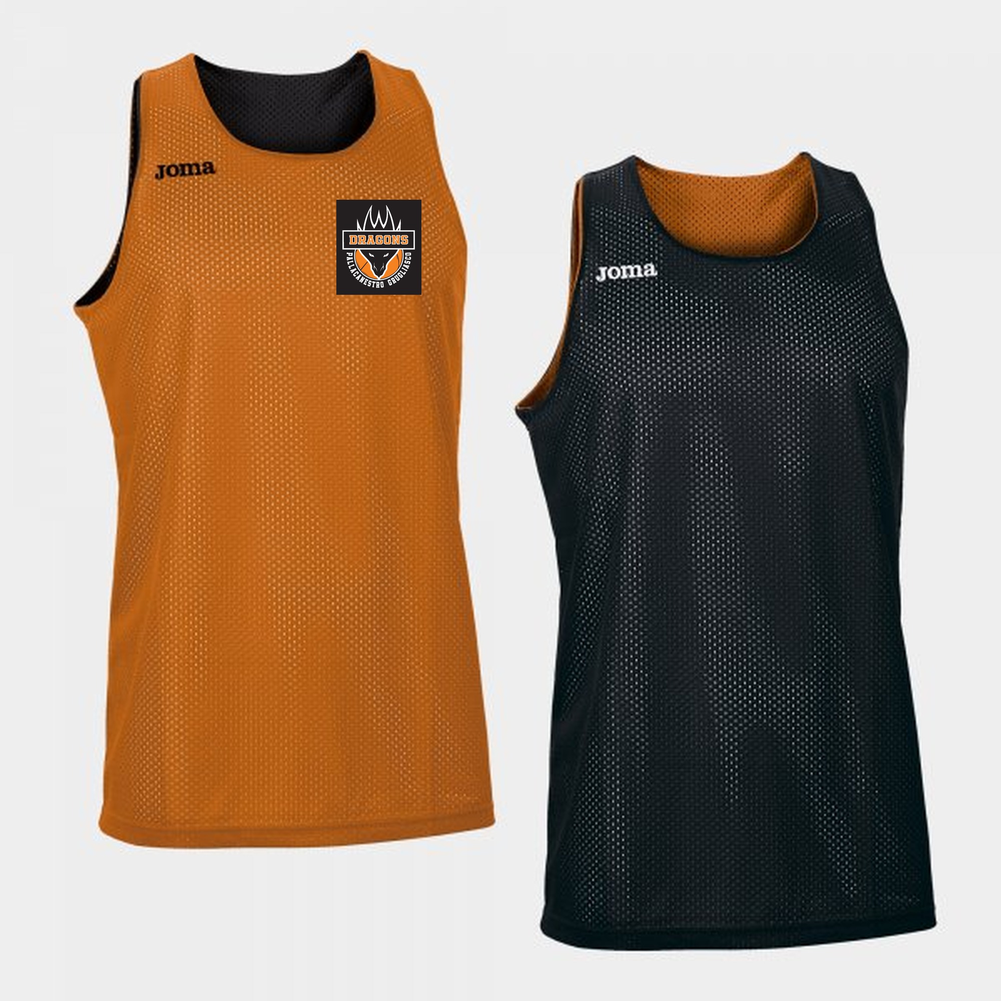 Canotta unisex Aro arancione nero